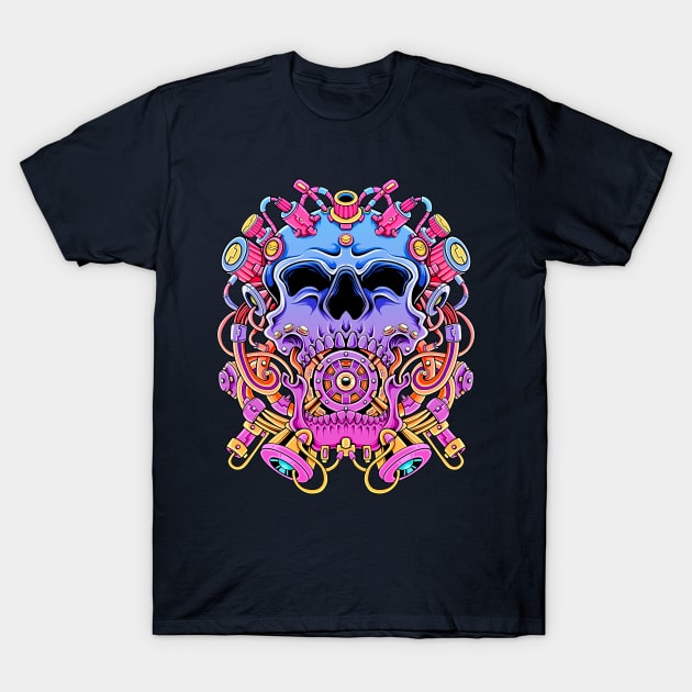 Music in The Head T-Shirt by Efexampink